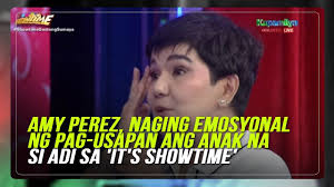 Amy Perez becomes emotional as she recalls 'letting go' of eldest son