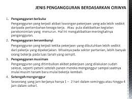Jenis jenis pengangguran struktural friksional musiman. Pengangguran Dan Inflasi Ppt Download