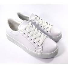 Beyaz Bayan Spor Ayakkabi Sneaker Ayakkabilar Kadin