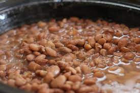 Garlic add the beans, gently stir in the bacon, butter beans, pinto beans, northern beans, ketchup, worcestershire sauce, ketchup, and salt and pepper. How To Cook Pinto Beans In A Crockpot Or On A Stovetop Delishably