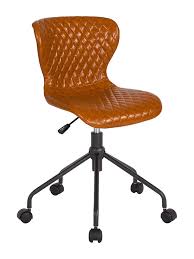 Colorful chair for office space, kitchen island or home bar. A Line Funiture Saddle Nuatical Blue Home Office Chair With Tractor Seat Task Chairs