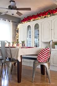 White and gold christmas kitchen decor. Christmas Home Tour 2014 Yellowblissroad Com Christmas Kitchen Decor Decorating Above Kitchen Cabinets Kitchen Cabinets Decor