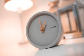 Scandinavian Clock Concrete Clock Scandi Clock Clock Scandinavian Design Scandinavian Gift Minimal Style Minimal Clock Table Clock Clock Gift Clock Girlfriend Gifts