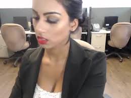 Kinky secretary strips and masturbates in the office. Sexy Secretary Rozena Ally Strips Masturbates