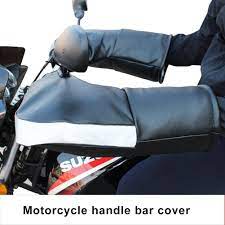 Winter Motorcycle Handlebar Mitts Gloves Outdoor Leather Waterproof Protection Handlebar Thermal Gloves Mittens Motorbike Handlebar Muffs Hand Covers Protective Clothing Gloves
