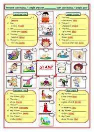 Simple Present Present Con Simple Past Past Con Simple Past Tense Verb Tenses Activities Grammar Exercises