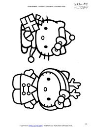 School's out for summer, so keep kids of all ages busy with summer coloring sheets. Color Christmas Hello Kitty Coloring Page Christmas 134