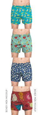 Men Boxer Mockup Mens Boxers Boxer Men