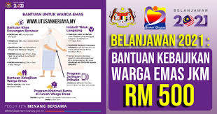 Bahagian teknologi pendidikan negeri kelantan. Info Belanjawan 2021 Bantuan Kebajikan Warga Emas Jkm Rm500 Bagi Tahun 2021