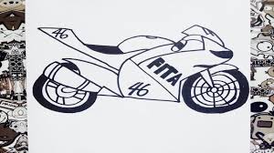Como Dibujar Una Moto How To Draw Bike Como Desenhar Uma Moto Youtube