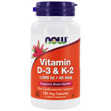 High quality d3 & k2 vitamins combination with free delivery on all orders over £25 spend Buy Now Foods Vitamin D3 K2 120 Vegetable Capsule S At Luckyvitamin Com