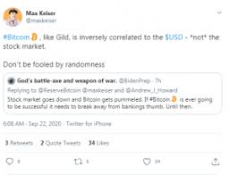 Bo polny, an analyst at gold2020forecast.com appeared on the show and claimed that when the stock market crashes, crypto will be the big winner. Keiser Insists Bitcoin Inversely Correlated To Usd Not Stock Markets After Crypto Market Tumble Markets And Prices Bitcoin News