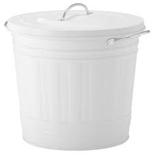 Knodd Bin With Lid White 11 Gallon Ikea Ikea Mirror Cabinets Wash Basin Accessories