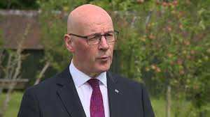 Donald Trump flies into Scotland later to see two golf resorts he owns in  the country where his mother was born., First Minister of Scotland John  Swinney is due to meet the US President during his ...