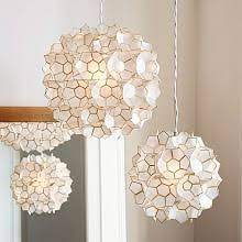 Contemporary Home Lighting Decorative Lighting Capiz Shell Chandelier Pendant Light Fixtures Decor