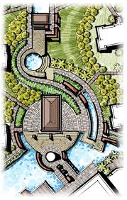 Pavilion Landscape Gate Central Landscape Curving Landscape Pavers Lands Landscape Architecture Drawing Landscape Architecture Plan Landscape Architecture