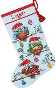 Collection by mary ann scaife • last updated 1 day ago. Dimensions Holiday Hooties Christmas Stocking Cross Stitch Kit 70 08951 123stitch