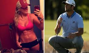 Jon rahm of spain is celebrates with his wife kelley cahill after winning the final round of the memorial tournament presented by nationwide at muirfield village golf club on july 19, 2020 in dublin, ohio. Jon Rahm Wife Javelin Star Who Flaunts Her Figure On Social Media Who Is Kelley Cahill Golf Sport Express Co Uk