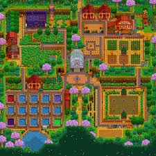 My Current Layout Of The New Four Corners Map Which Has Quickly Become My Favorite Map Still Work Stardew Valley Layout Stardew Valley Stardew Valley Elliott
