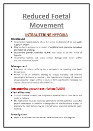 Natal juga waktu di mana keluarga untuk membuat bonding menjadi lebih kuat dan. Reduced Foetal Movement Reduced Foetal Movement Intrauterine Hypoxia Background Intrauterine Hypoxia Occurs When The Foetus Is Deprived Of An Adequate Supply Of Studocu