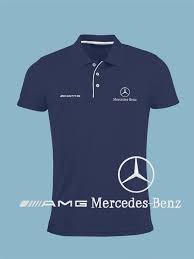 Mercedes Benz Amg Polo T Shirt Embroidered Slim Fit Black Navy Etsy Polo Shirt Design Polo Design Shirts