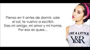 Becky from the block lyrics; Becky G Shower Spanglish Version Lyrics Youtube