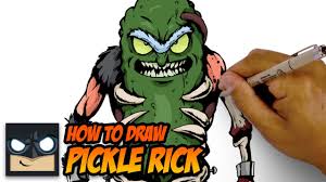 Tommy is the main character of the rugrats, and usually is seen as the leader of the group. How To Draw Pickle Rick Rick And Morty Sketch Tutorial Youtube