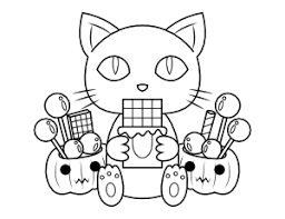 Easy cat with a witch hat. 1wlek1a17j2sim