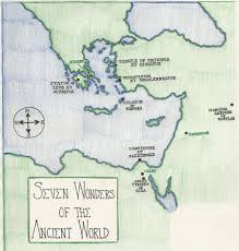 These are the top 7 wonders of the world, as voted on by 100 million people. Hand Drawn Map Seven Wonders Of The Ancient World Skillshare Student Project