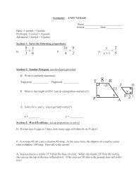 Gather vocabulary knowledge when considering a word or phrase important to comprehension or expression. Geometry Unit 7 Exam Name