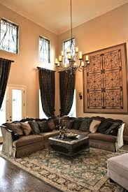 High ceiling homes are impressive, but what are the tricks of the trade when it comes to decorating these vast, lofty expanses? Elegant Wall Decor For High Ceilings Of Decorating With Family Room Lighting Vaulted Ceiling Acnn Decor
