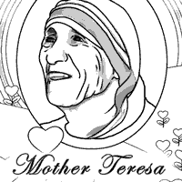 Makes a great addition to history interactive notebooks or research unit! Mother Teresa Coloring Pages Surfnetkids In 2021 Mother Teresa Coloring Pages National Women S History Month