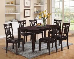 5 piece dining table set espresso 4 chair wooden kitchen dining room 31. Sonata Complete 7 Piece Espresso Dining Table Set