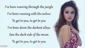 I wanna feel the way that we did that summer night, night drunk on a feeling, alone with the stars in the sky. Wolves Selena Gomez Marshmello Lyrics Youtube