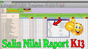 Se jahtera ii 18 4. Langkah Salin Nilai Dari File Lain Ke Aplikasi Raport K13 Sd Smp Sma Smk 2020 Youtube