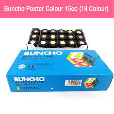 6, jalan sungai chadong 8, off batu 5, jalan kapar, 42100 klang, selangor darul ehsan. Buncho Poster Colour 15cc 18 Colour Shopee Malaysia