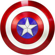 This is the limited edition 75th captain america anniversary metal shield. Dmar Captain America Marvel Legends Escudo Del Capitan America Adult 75th Anniversary Avengers Capt A Sign 22 Abdominal Protection Size M Amazon De Toys Games