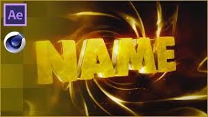 Render your text in after effects & composite in after effects. Gold Yellow Swirls Cinema 4d After Effects Intro Template Free Download Youtube