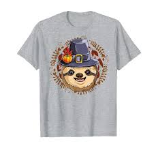 Use scissors cut out the sloth's body. Vintage Sloth Face Pilgrim Hat Thanksgiving Funny Animal T Shirt