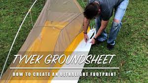 Beach shade shade tent diy tent everyday essentials products canopy meaning tent things to tent camping pvc projects a frame tent play houses kids tents pvc tent tent footprint tent. Tyvek Groundsheet How To Create An Ultralight Footprint Youtube