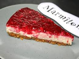 Cheesecake Nappe A La Framboise Recette Recette Cheesecake Recette Alimentation
