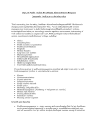 What jobs can you get with a healthcare management degree? Dept Of Public Health Healthcare Administration Program Careers In Healthcare Administration