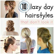 10 Lazy Day Hairstyles That Don T Look It Tipsaholic Lazy Day Hairstyles Lazy Hairstyles How To Curl Your Hair