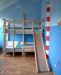 Awesome loft beds with slides 25 pictures : Slide For The Loft Bed More Fun In The Kids Room Billi Bolli