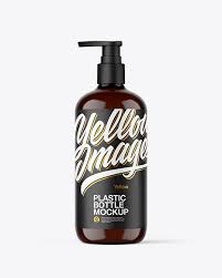 Download Amber Cosmetic Bottle With Pump Mockup In Bottle Mockups On Yellow Images Object Mockups Yellowimages Mockups