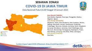 7 Daerah Di Jatim Masih Zona Merah Covid 19