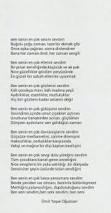 Sevi Siiri Guzel Soz Siir Ozlu Sozler