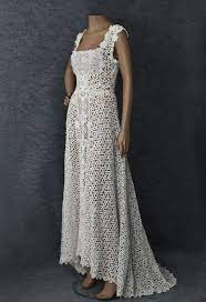 Designer Clothing At Vintage Textile 7416 Hanae Mori Dress Crochet Wedding Dresses Irish Lace Wedding Dress Crochet Lace Dress