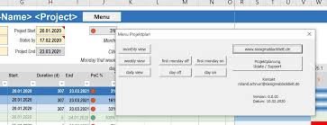 Projektplan Excel Kostenlose Vorlage Zum Downloaden