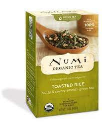 Numi Organic Tea Toasted Rice Full Leaf Green Tea 18 Count Tea Bags Pack Of 3 Numi Organic Tea Organic Green Tea Sencha Green Tea